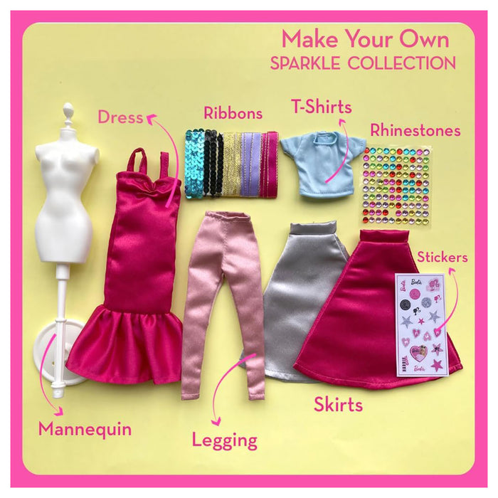 Barbie DIY Be a Fashion Designer Sparkle Collection Set