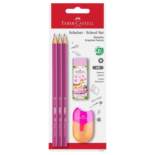 Faber-Castell Graphite HB Pencils 1111 School Set (styles vary)