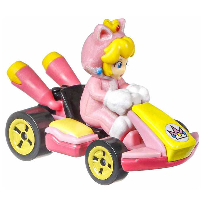 Hot Wheels Mario Kart: Cat Peach Standard Kart