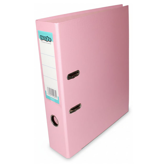 Lever Arch A4 Files Assorted (Sky Blue, Pink, Lavender, Aquamarine) 4 Pack 