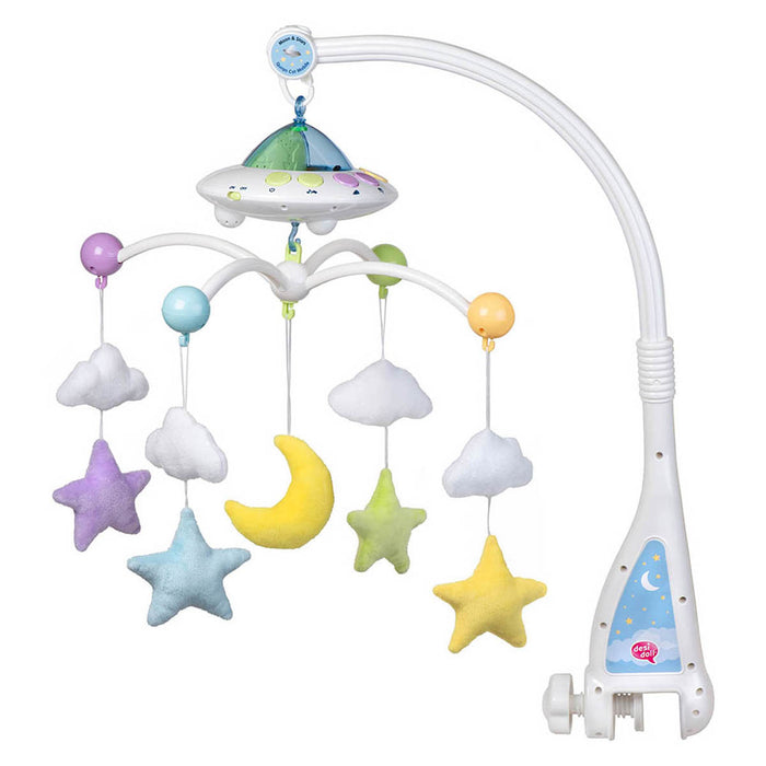 Desi Doll Moon & Stars Quran Cot Mobile & Remote Control