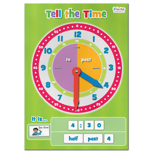 Fiesta Crafts Magnetic Tell the Time Set