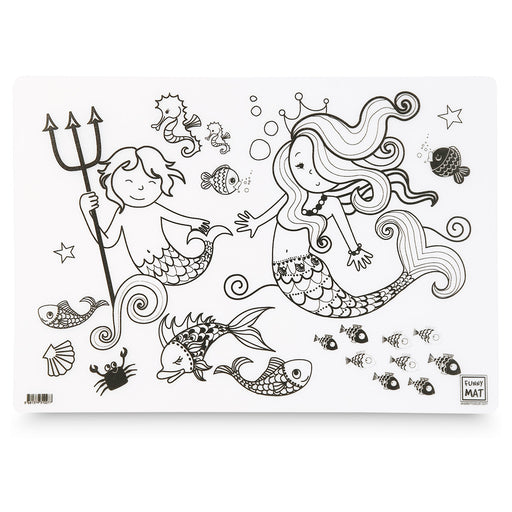Funny Mat Mermaid Colouring Protection Mat