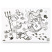 Funny Mat Mermaid Colouring Protection Mat