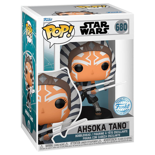 Funko Pop! Star Wars: Ahsoka Tano with Dual Lightsabers Bobble-Head Figure #680