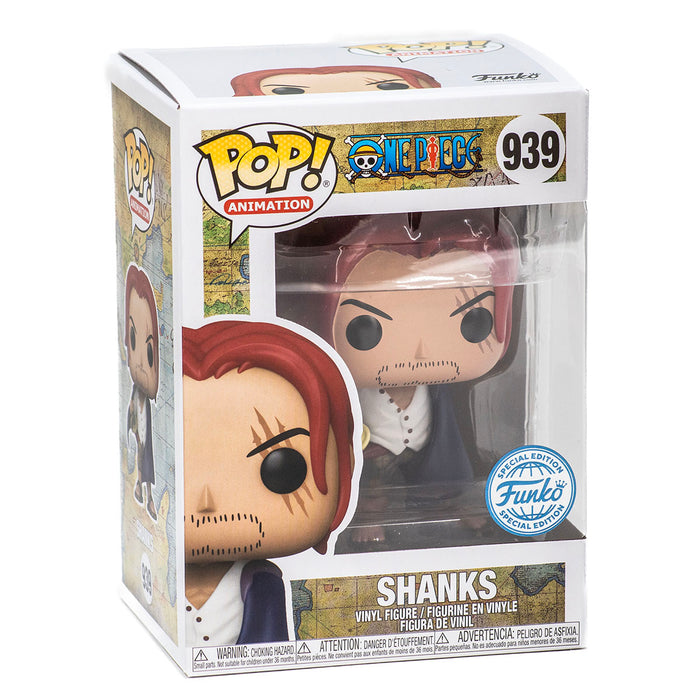 Funko POP! One Piece - Shanks Vinyl Figure in window display box with special edition sticker