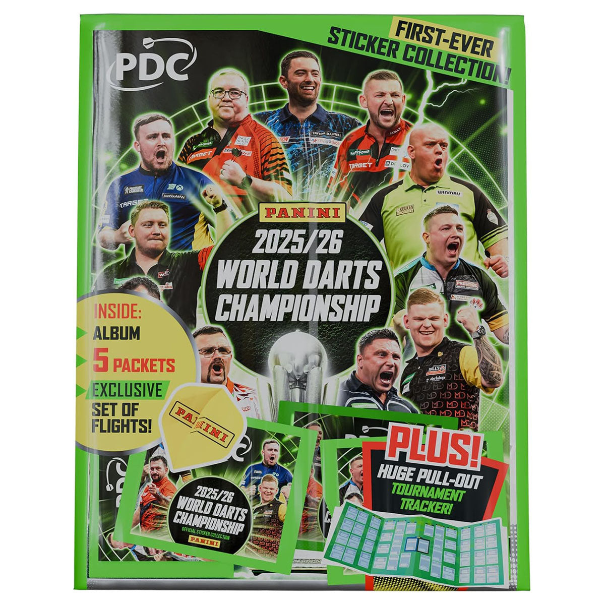 Panini PDC 2025/26 World Darts Championship Sticker Collection Starter ...