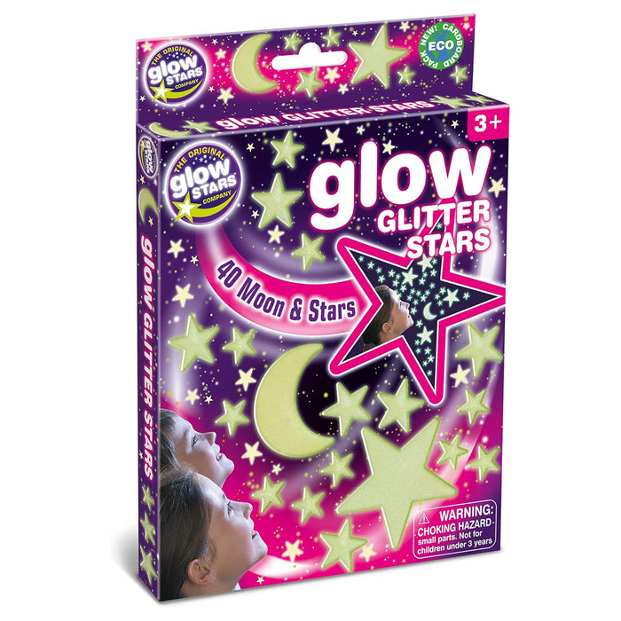 Glow Glitter Stars Set