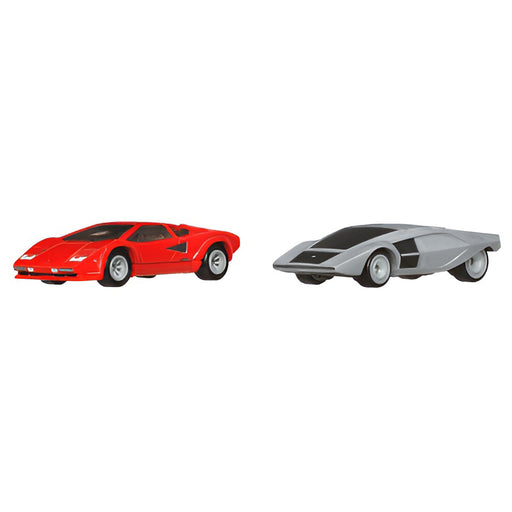 Hot Wheels Car Culture: Lamborghini Countach LP5000 QV & Lancia Stratos Zero 1:64 Cars (2 Pack)
