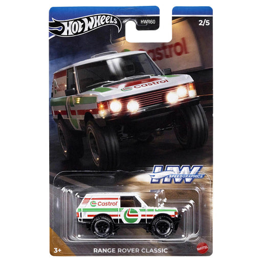 Hot Wheels Speed Graphics Range Rover Classic 'Castrol' Car (2/5) 