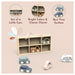 Speedy Monkey Car Display Case with 6 Vehicles