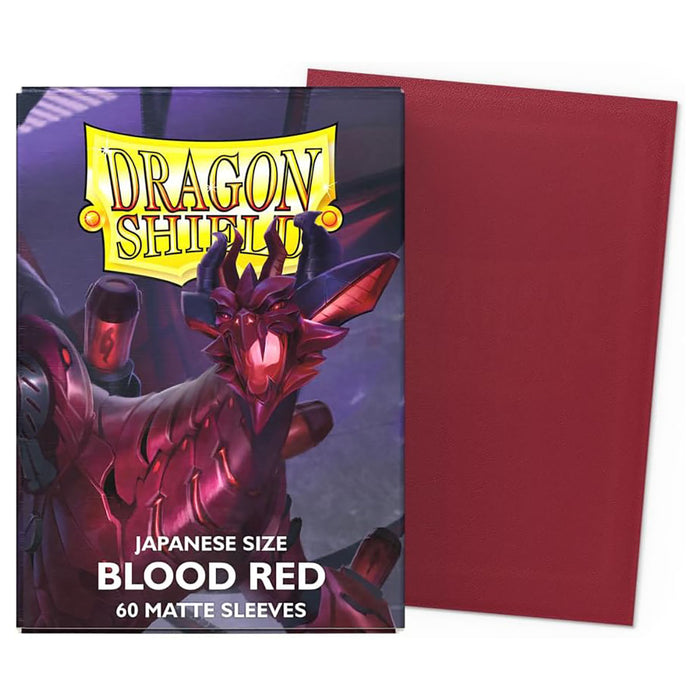 Dragon Shield Japanese Size Blood Red 60 Matte Sleeves