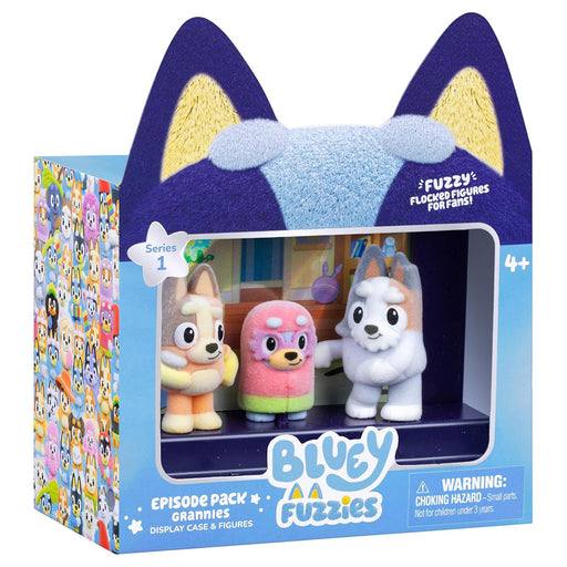 Bluey Fuzzies Episode Pack: Grannies Display Case & Figures