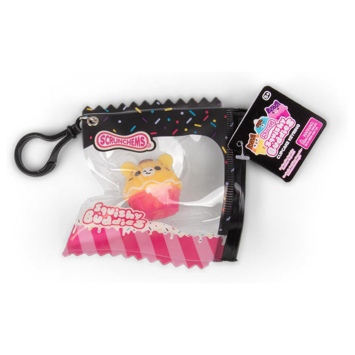 Scrunchems Squishy Buddies Cupcake Keyring - Assorted Pack