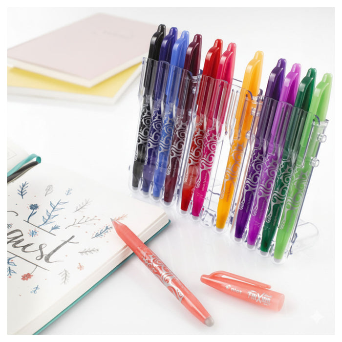 Pilot FriXion Ball Medium Line Pen in Assorted Colours (12 Pack)