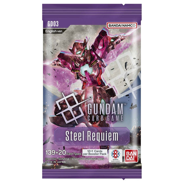 Gundam Card Game: Steel Requiem Booster 24 Pack Box (GD-03)