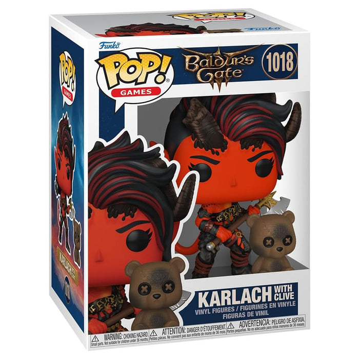 Funko Pop! Games: Baldur's Gate: Karlach with Clive Vinyl Figures #1018