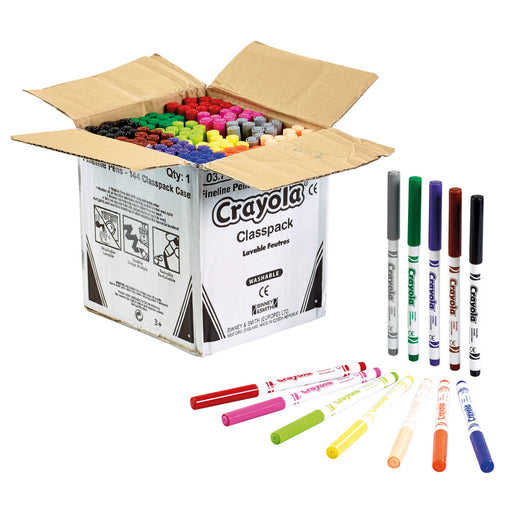 Crayola 144 Fineline Pens Classpack