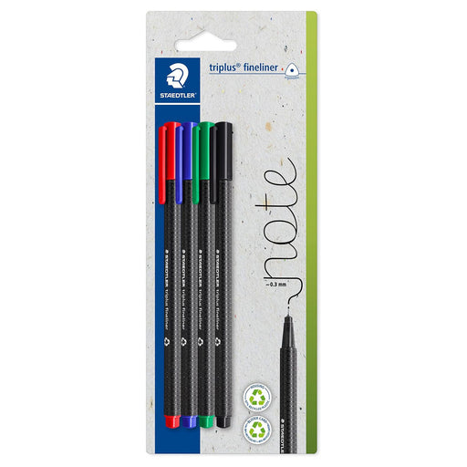 Staedtler Triplus Fineliner Pen (4 Pack)
