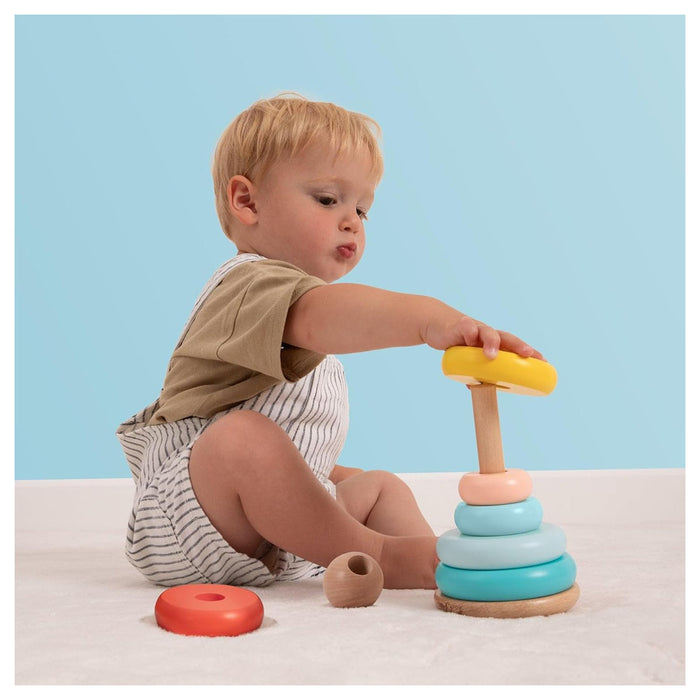 Owl & Fox Wooden Topple Tower