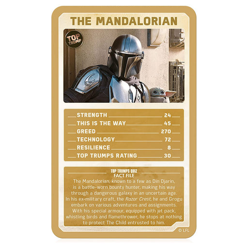 Star Wars: The Mandalorian Top Trumps Limited Editions Card Game