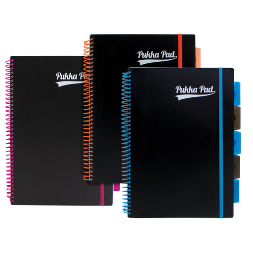 Pukka Pad A4 Neon Project Book Lined (3 Pack)