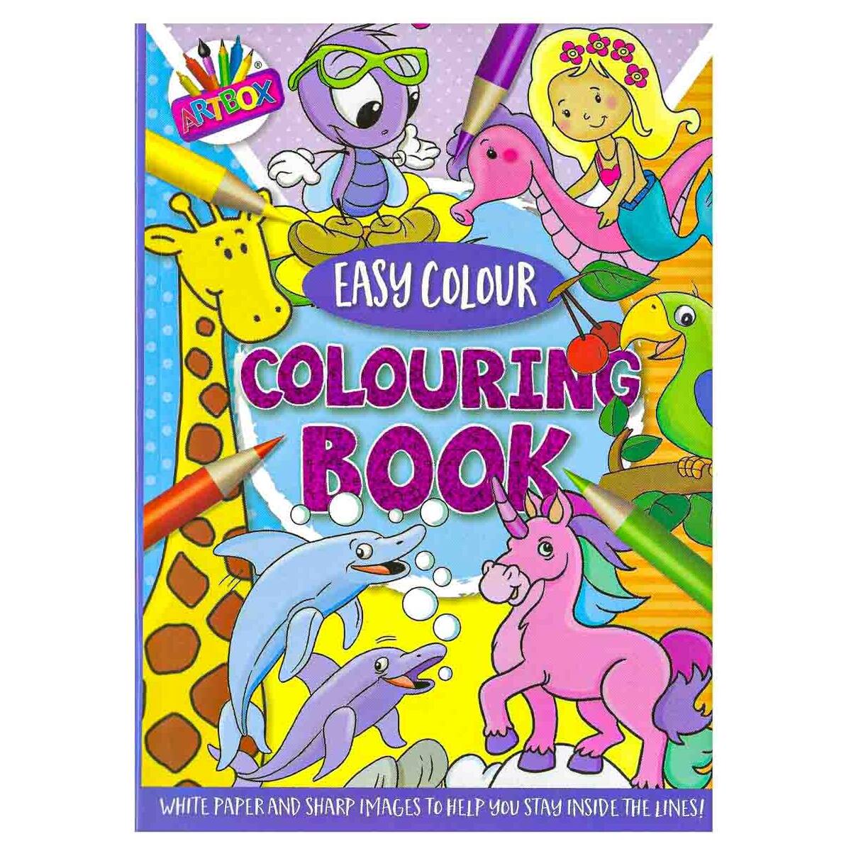 Basic Color Book Images Artbox Easy Colour Colouring Book (styles vary) — Booghe
