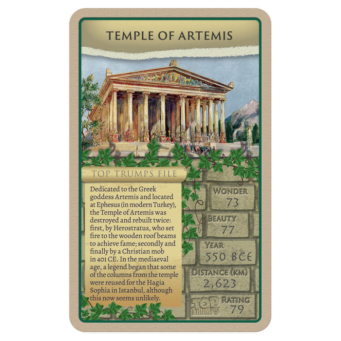 Wonders of the Ancient World Top Trumps Card Game