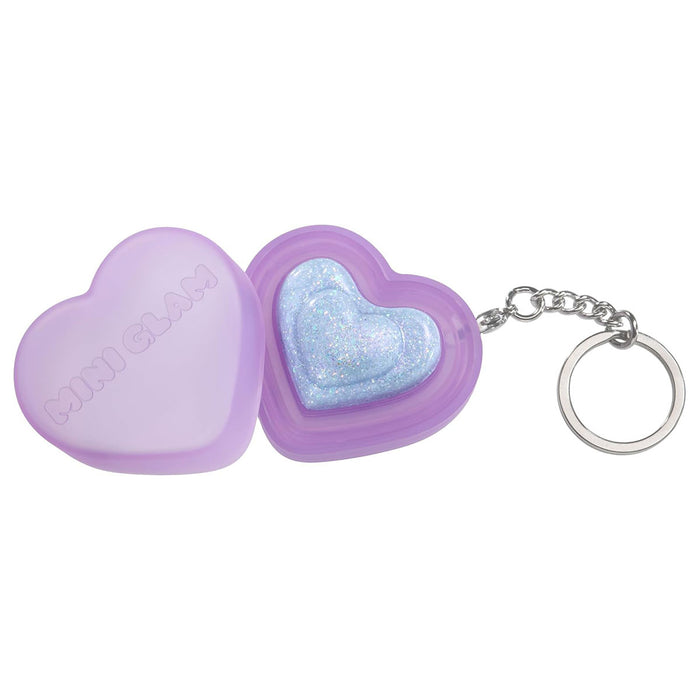 Mini Glam Heart Glitter Balm Friendship Bracelet Keychain
