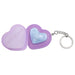 Mini Glam Heart Glitter Balm Friendship Bracelet Keychain