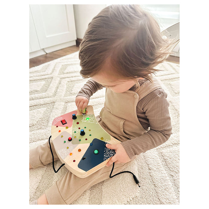 Motor Activity Board LED Lights and Switches Toy