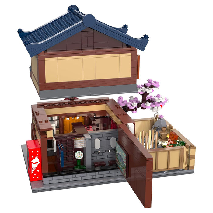 CaDA Japanese Sento Bathhouse 1249 Piece Building Set