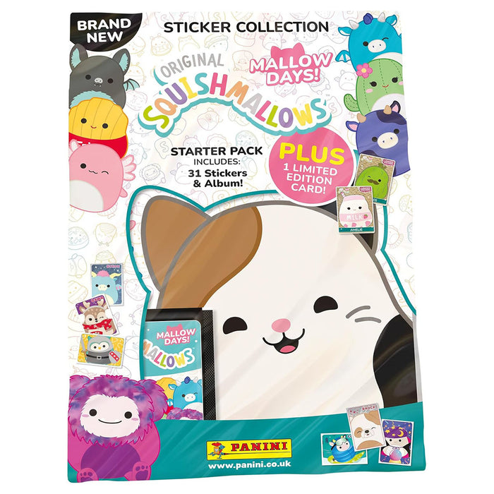 Panini Squishmallows Mallow Days Sticker Collection Starter Pack