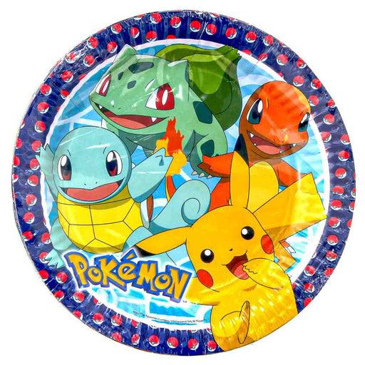 Pokémon 23cm Paper Plates (8 Pack)