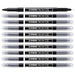 STABILO Trio 2 in 1 Fibre-Tip Pens Black (10 Pack)