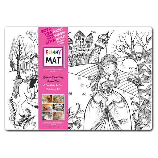 Funny Mat The Prince and the Princess Colouring Protection Mat