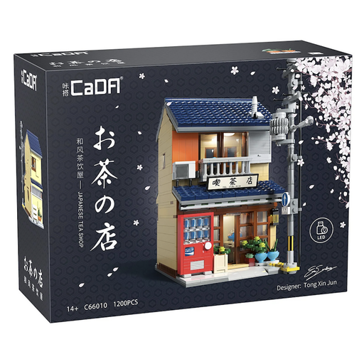 CaDA Japanese Kissaten Tea Shop 1200 Piece Building Set