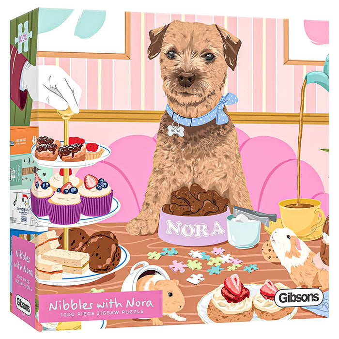 Gibsons Nibbles with Nora 1000 Piece Jigsaw Puzzle