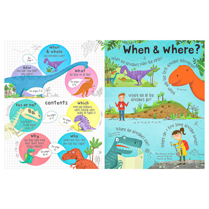 Usborne Questions and Answers about Dinosaurs Lift-the-Flap Book