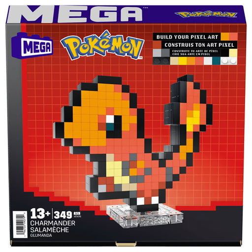 Mega Pokémon Charmander Pixel Art Building Set