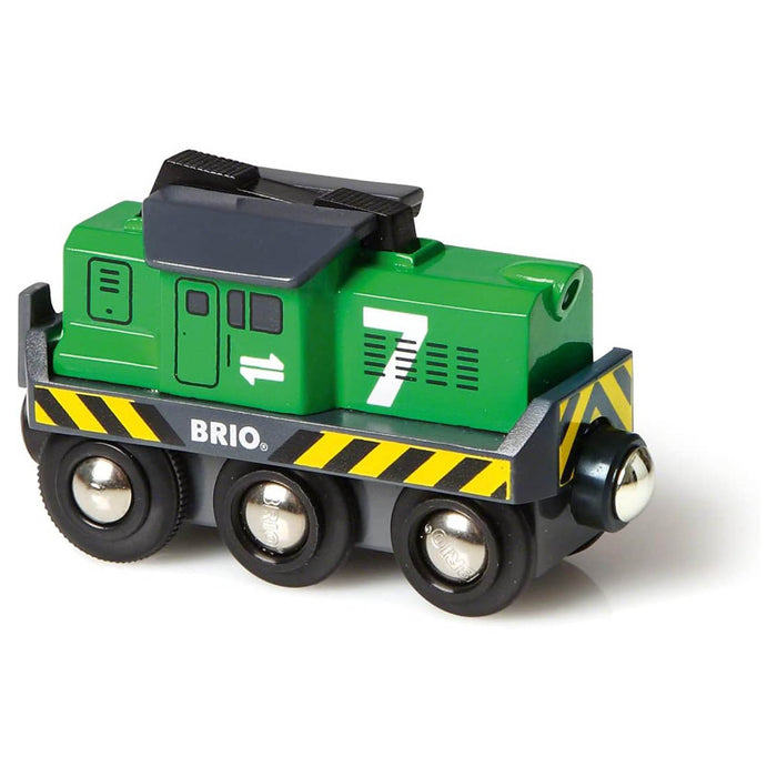 BRIO World: Freight Battery Engine Train with Headlight
