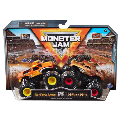 Monster Jam 'El Toro Loco' vs 'Monster Mutt' 1:64 Truck Series 27 (2 Pack)