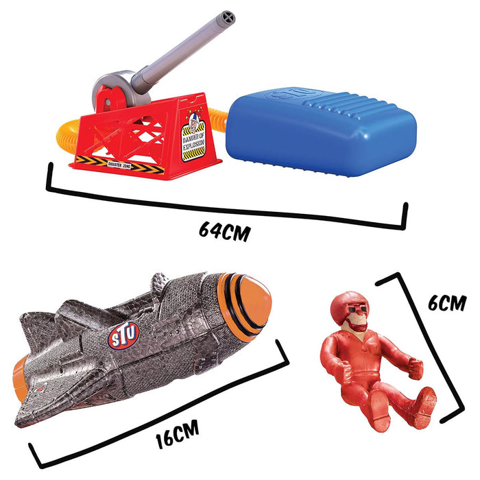 Stuntman Stu Sky Comet Rocket Plane Pump 'n' Fly Stunt Set