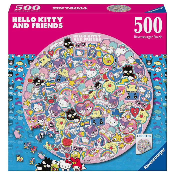 Ravensburger Hello Kitty Circular 500 Piece Jigsaw Puzzle