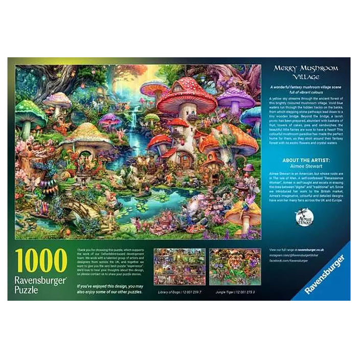 Ravensburger Merry Mushroom Village 1000 Piece Jigsaw Puzzle