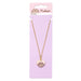 Pusheen the Cat Pink Enamel and Gold Heart Necklace
