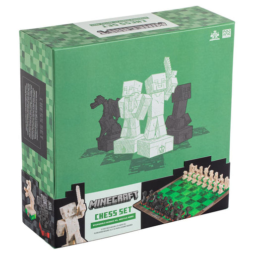 Minecraft Chess Set- Overworld Heroes vs Hostile Mobs