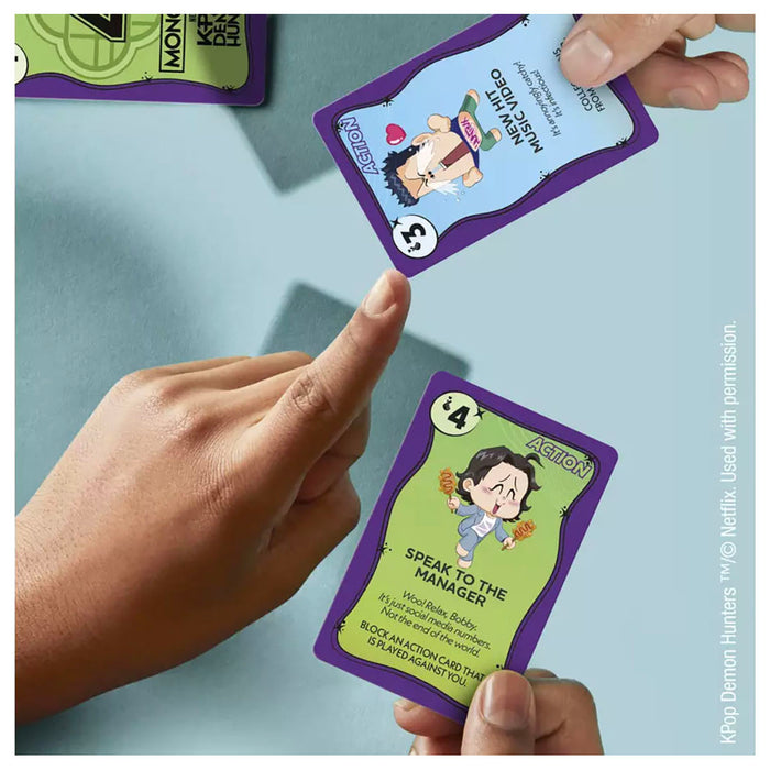 Monopoly Deal: K-POP Hunters Card Game