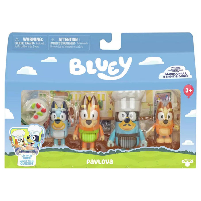 Bluey 'Pavlova' Figures (4 Pack)