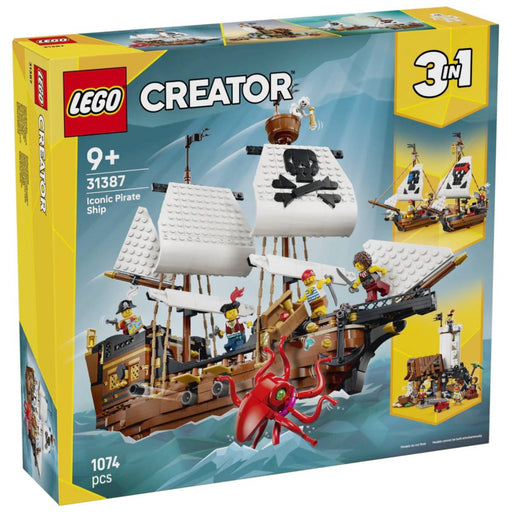 LEGO Creator 3 in 1 Iconic Pirate Ship Building Set